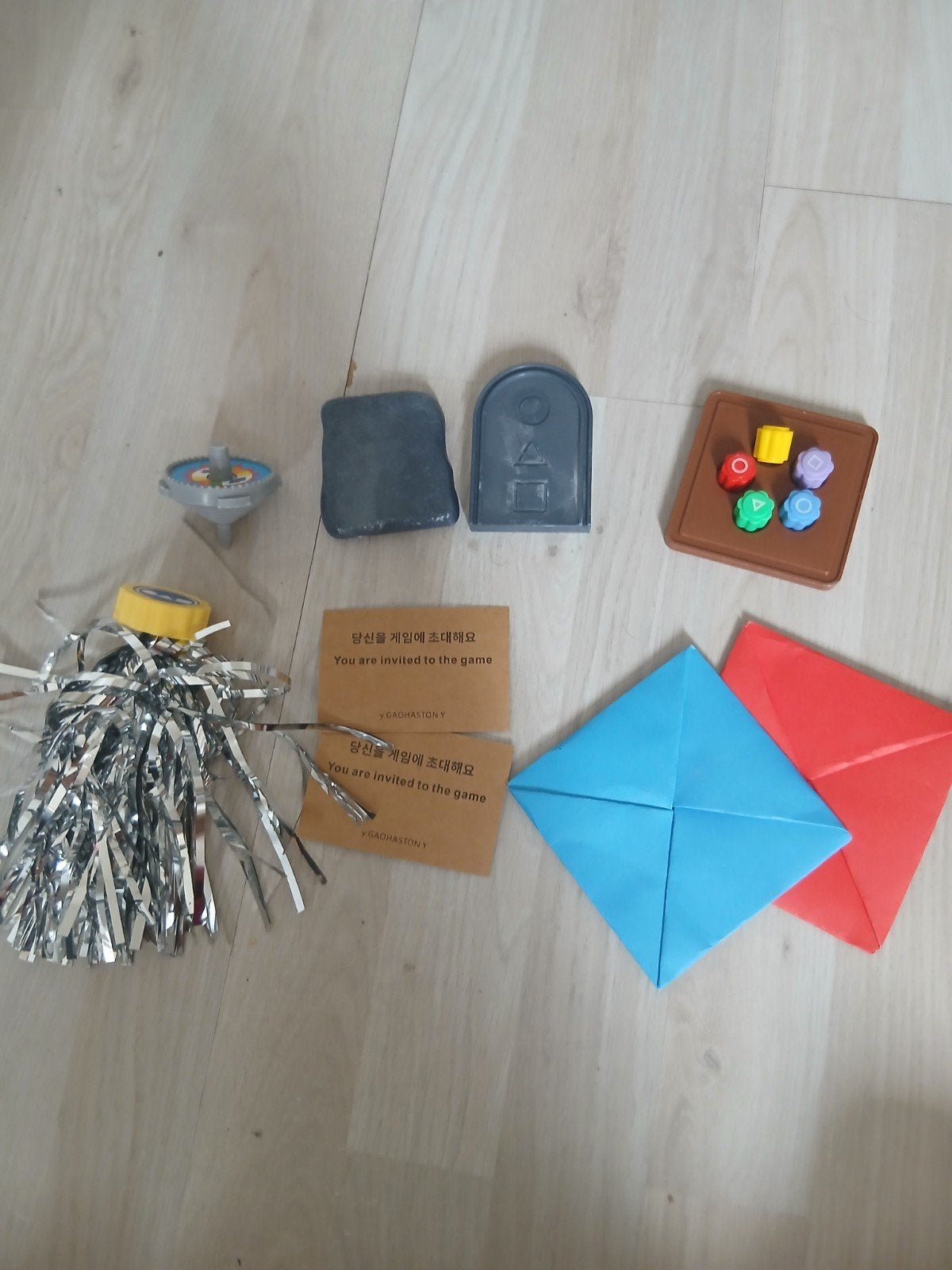 Squid Game-thema speelgoedset, Ophalen of Verzenden, Gebruikt