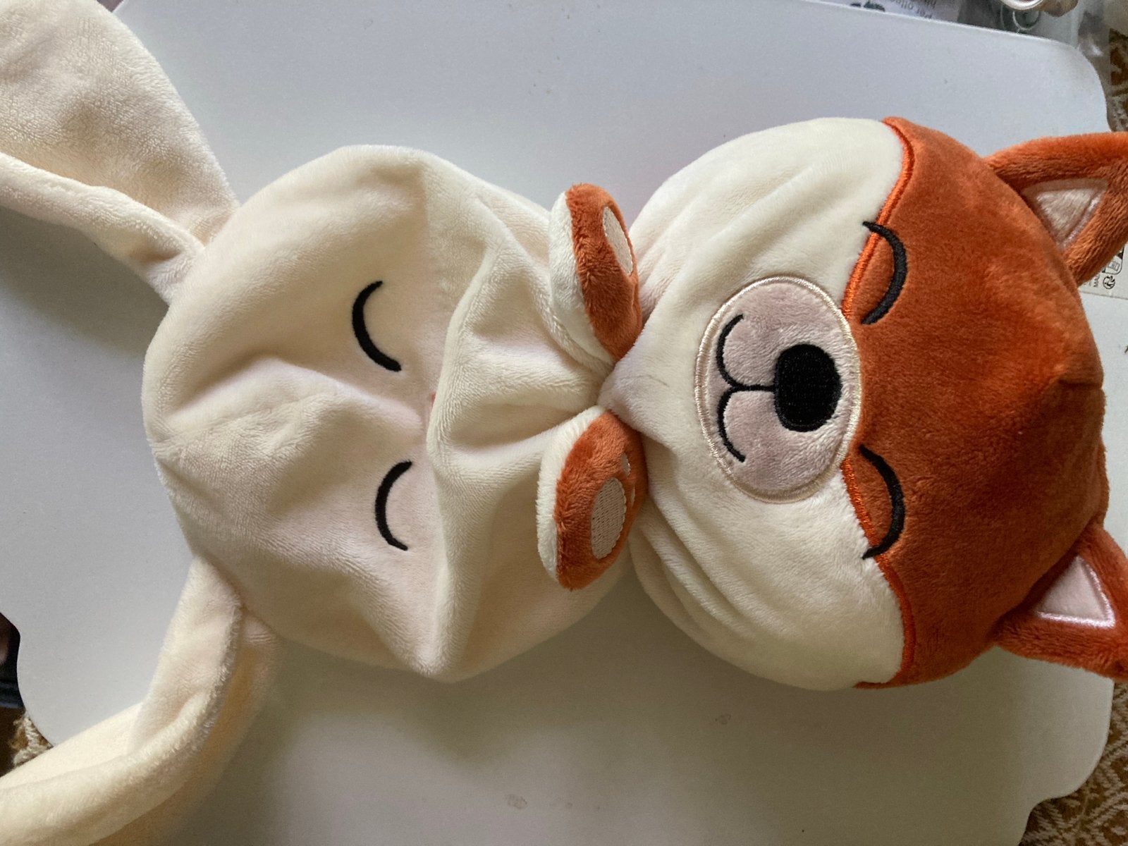 Hema Omkeerbare knuffel: Konijn en Vos in één!, Overige merken, Overige karakters, Konijn, Ophalen of Verzenden