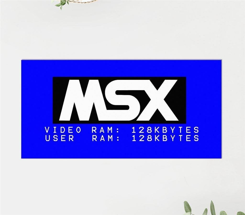 MSX Boot Up Logo Screen Poster, Computers en Software, Verzenden