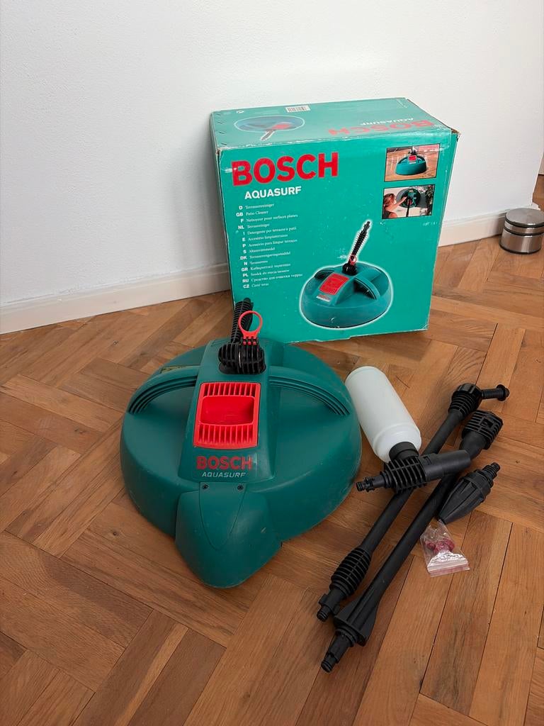 Bosch Aquasurf Terrasreiniger - Zo goed als nieuw, Ophalen, Zo goed als nieuw, Elektrisch, Met regelbare waterdruk