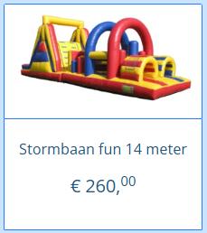 Stormbaan fun 14 meter te huur, Ophalen, Overige