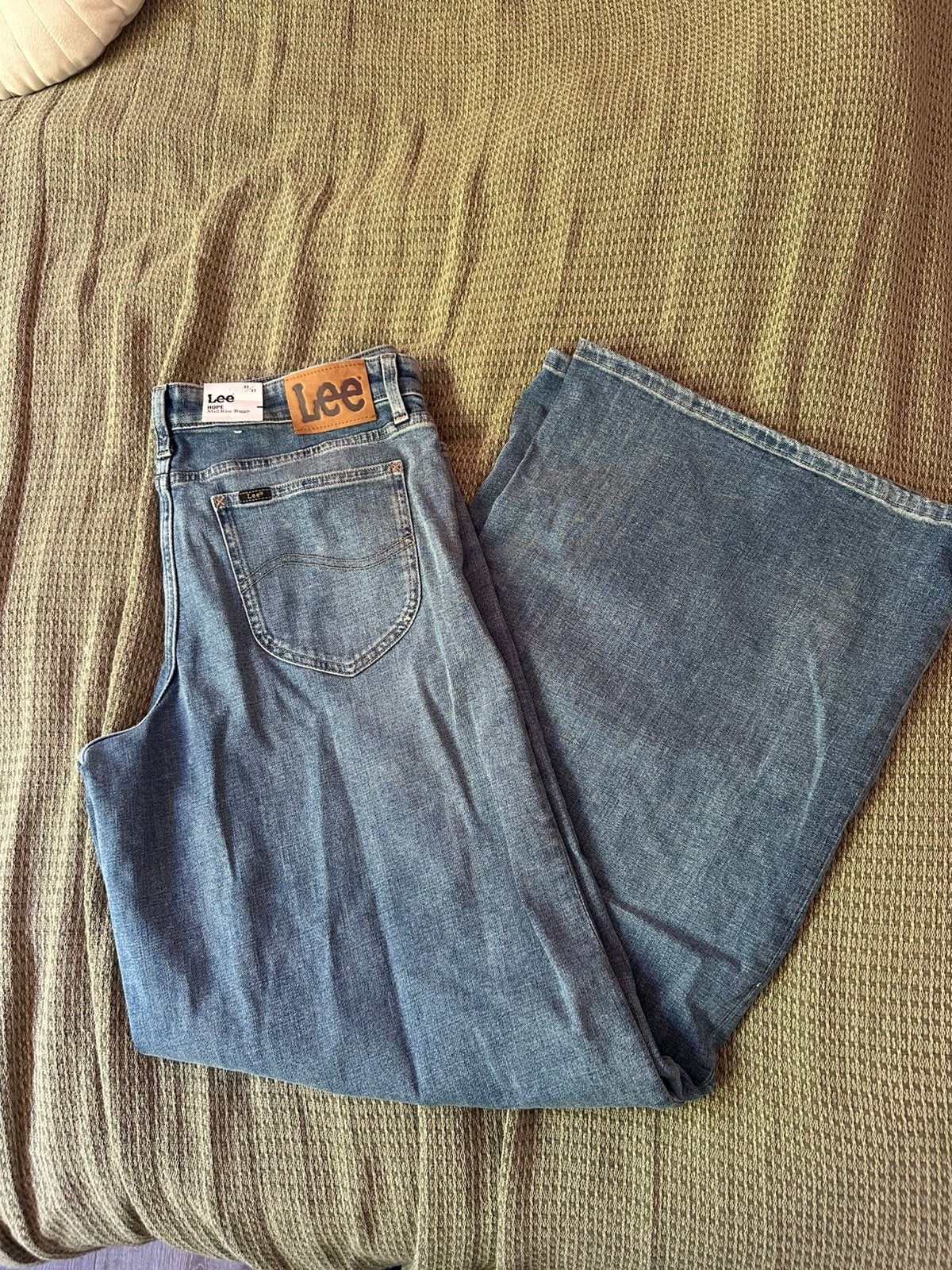 Lee hope Mid Rise Baggy spijkerbroek 32/33, Blauw, Maat 42/44 (L), Ophalen of Verzenden, Zo goed als nieuw