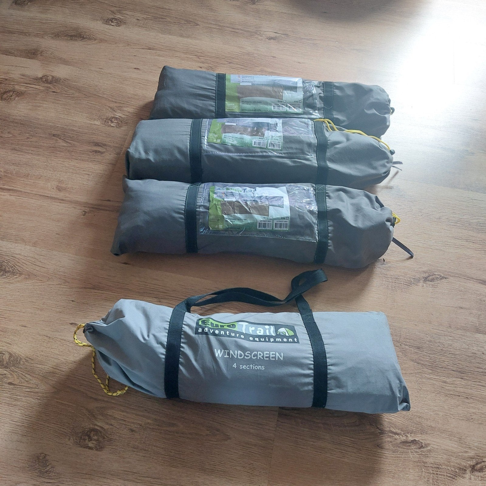 Euro Trail windscherm 500x150 grijs, Ophalen, Zo goed als nieuw