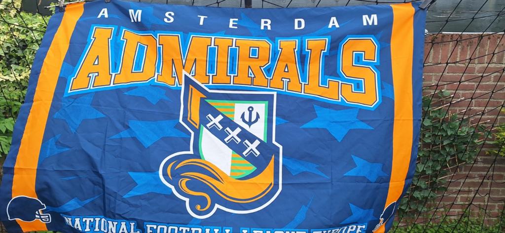 Amsterdam admirals vlag american football (17526), ., Ophalen of Verzenden, Zo goed als nieuw, .