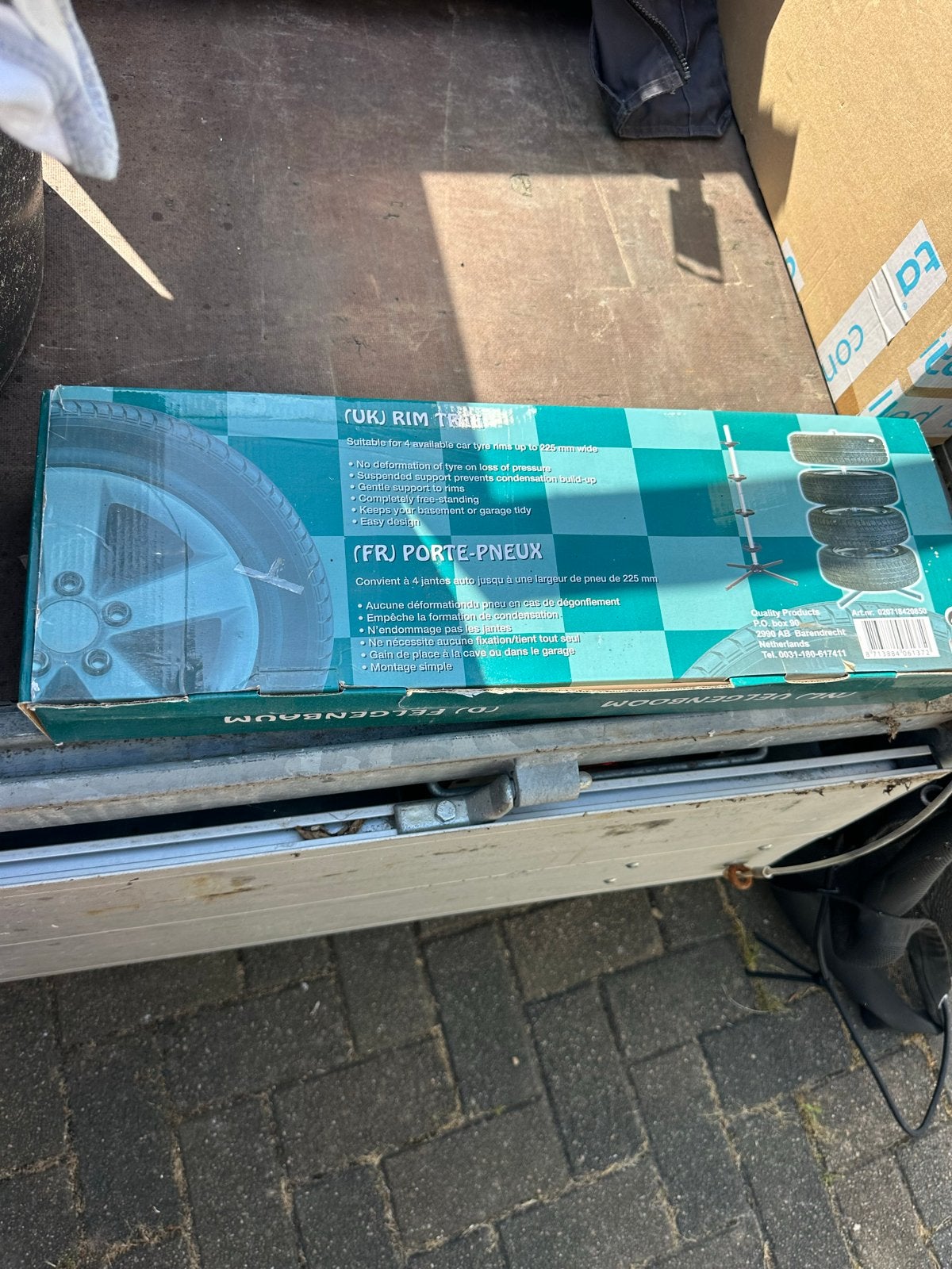 Velgenboom / Bandenrek voor 4 autobanden (nieuw in doos), Auto diversen, Velgenbomen, Ophalen of Verzenden, Nieuw