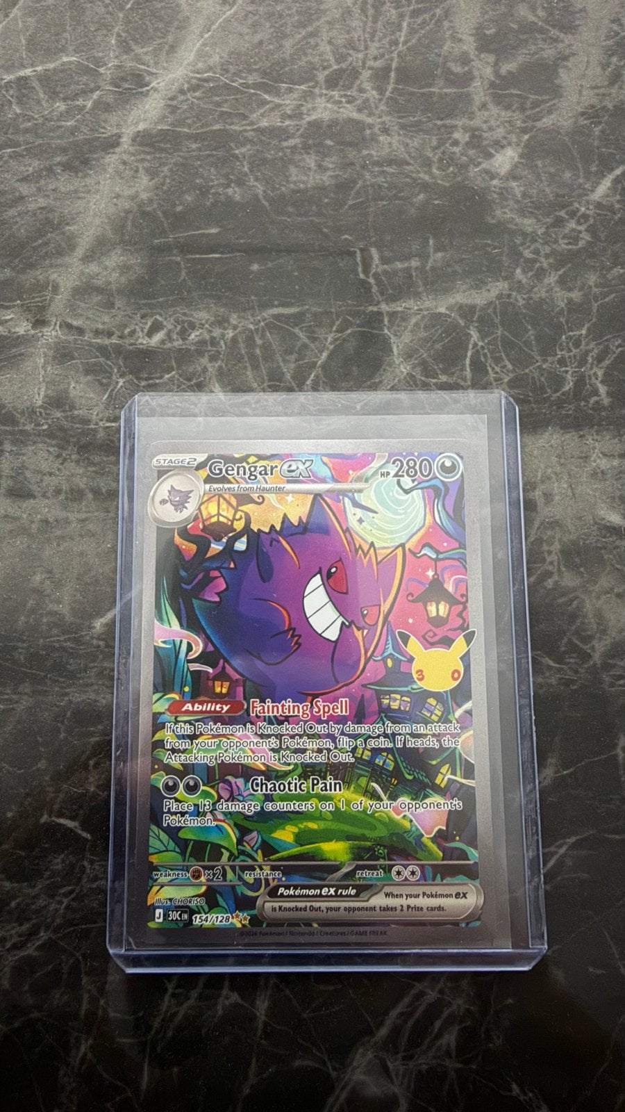 Gengar ex 194/182 SIR Celebrations 30th, Ophalen of Verzenden, Nieuw, Losse kaart, Foil