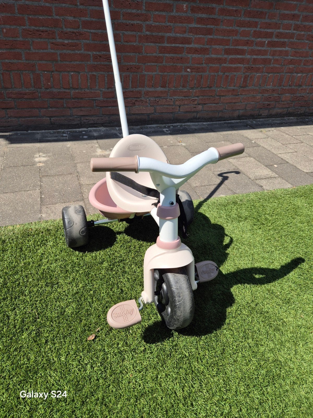 Smoby driewieler met duwstang, Ophalen, Gebruikt