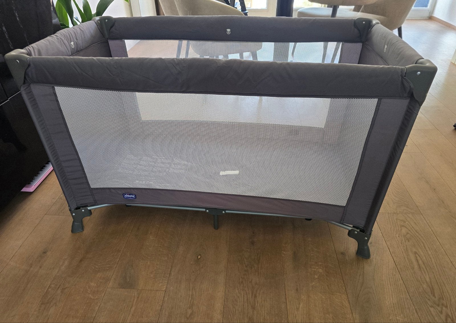 Chicco reisbedje Goodnight DARK GREY, Ophalen, Zo goed als nieuw, Rechthoekig