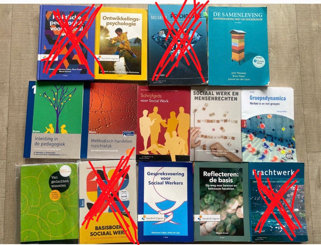 inholland social work 1e jaar studieboeken, Boeken, Ophalen of Verzenden, Alpha, Zo goed als nieuw, HBO