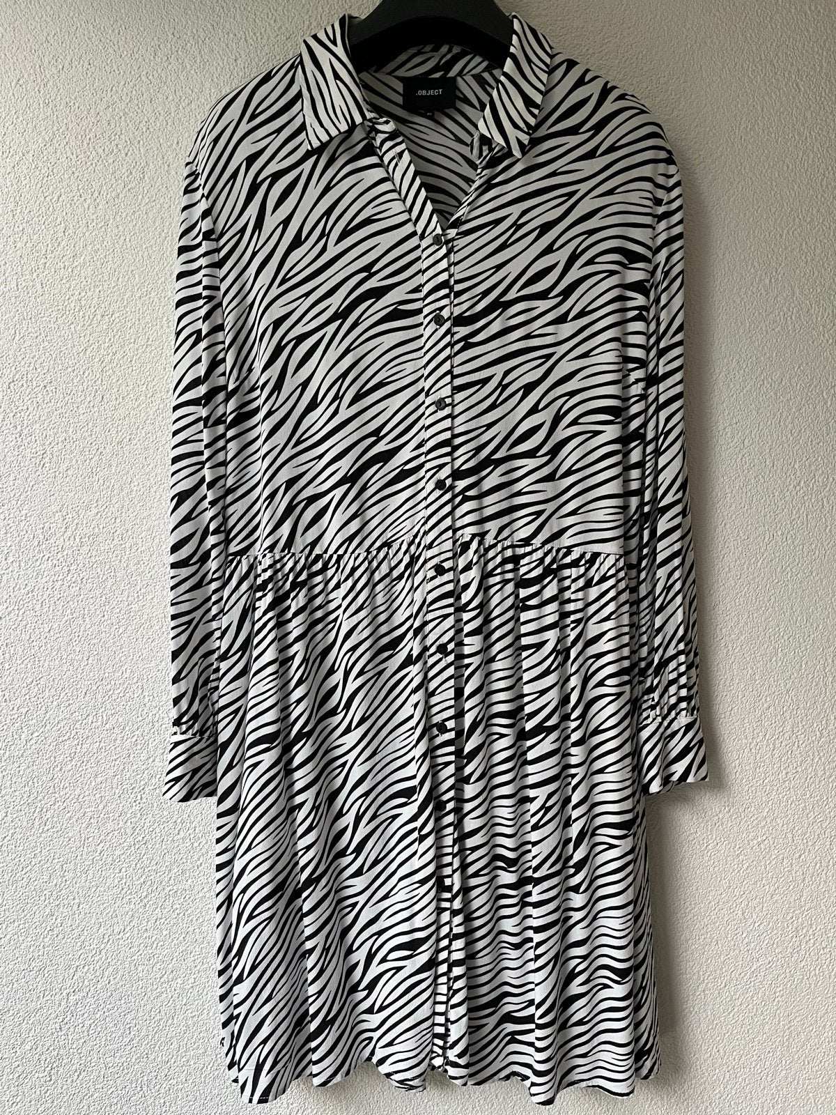 OBJECT Zebra Print Jurk - Maat 40, Maat 38/40 (M), Zwart, Ophalen of Verzenden, Zo goed als nieuw