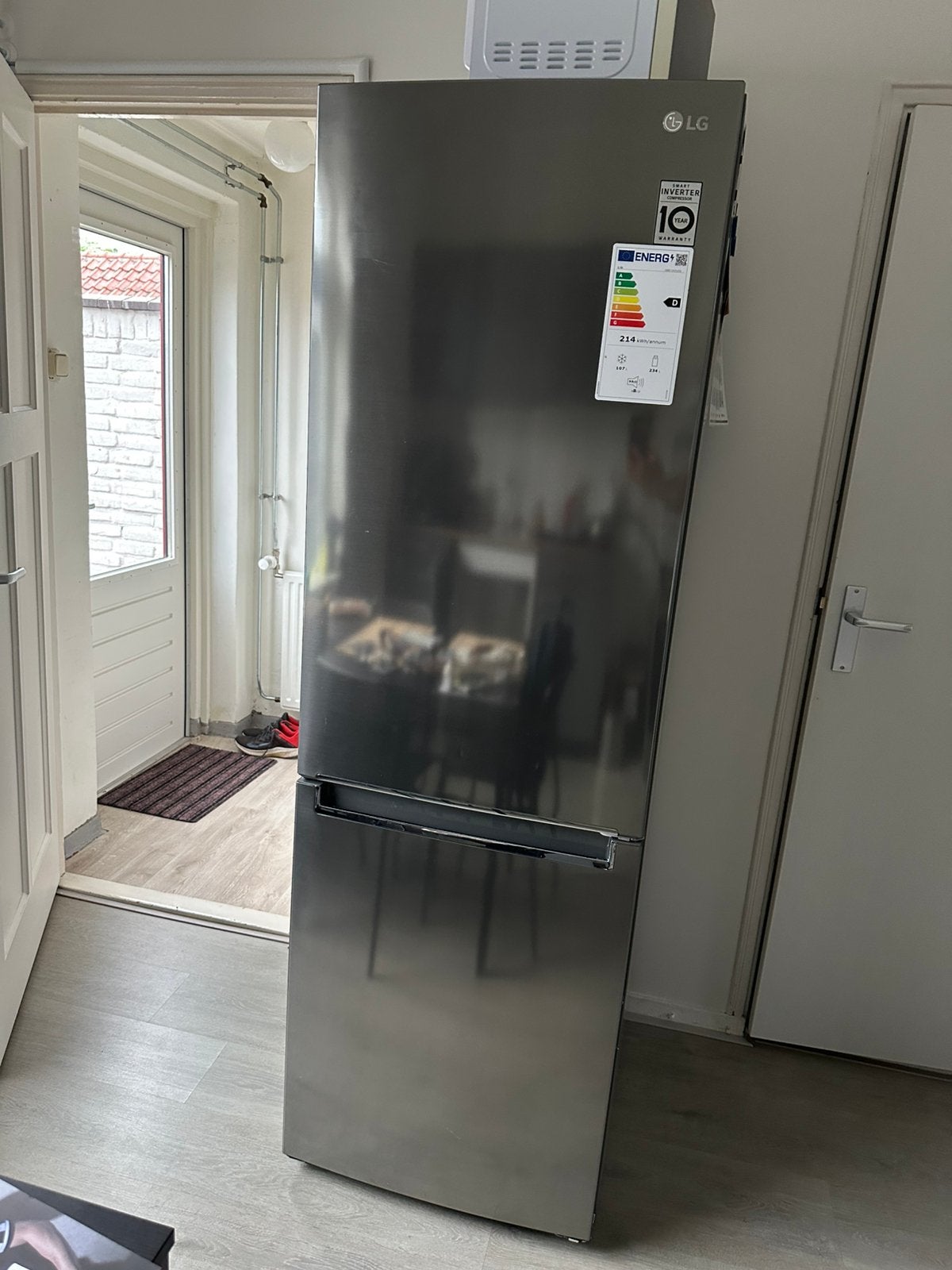 LG GBB71PZVGN Koel-vriescombinatie 2023/te koop in September, Ophalen, 200 liter of meer, 60 cm of meer, Met aparte vriezer