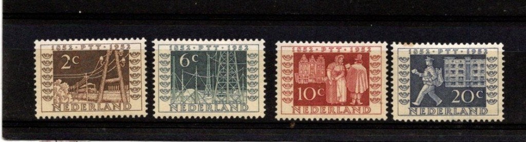 Nederland ongebruikt - 592/95 - 1952  --  T130, Verzenden, Postfris