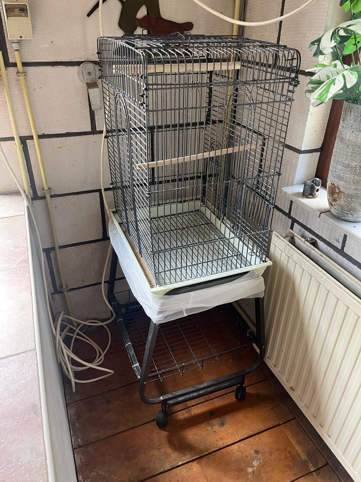 Vogel/papagaaien kooi, Ophalen, Gebruikt, Metaal, Vogelkooi