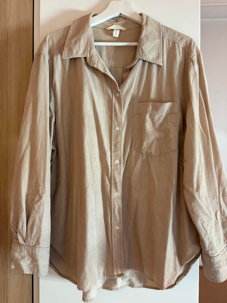 Corduroy blouse dames, Ophalen, Zo goed als nieuw, Maat 42/44 (L), Beige
