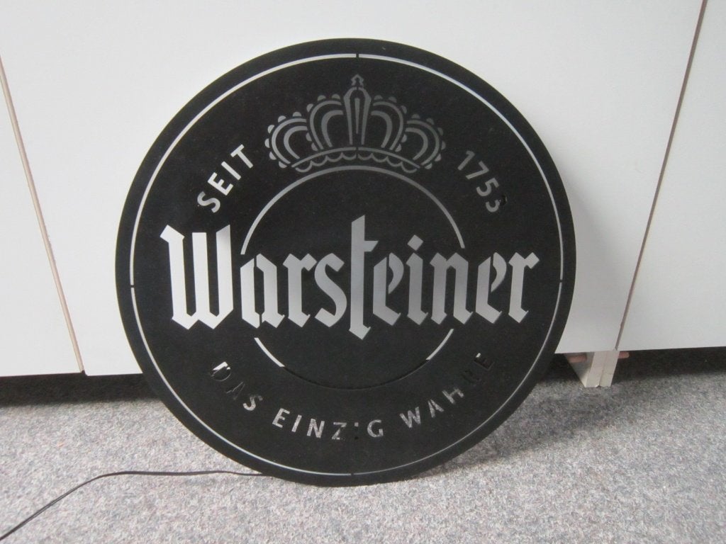 WARSTEINER LED LICHTRECLAME, Ophalen, Zo goed als nieuw, Overige typen, Overige merken