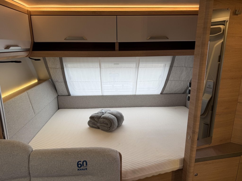 Knaus Sudwind 60 Years 580 QS MOVER CAS.LUIFEL FIETS.DR, Caravans en Kamperen, Bedrijf, Overige typen, Knaus, Fietsenrek