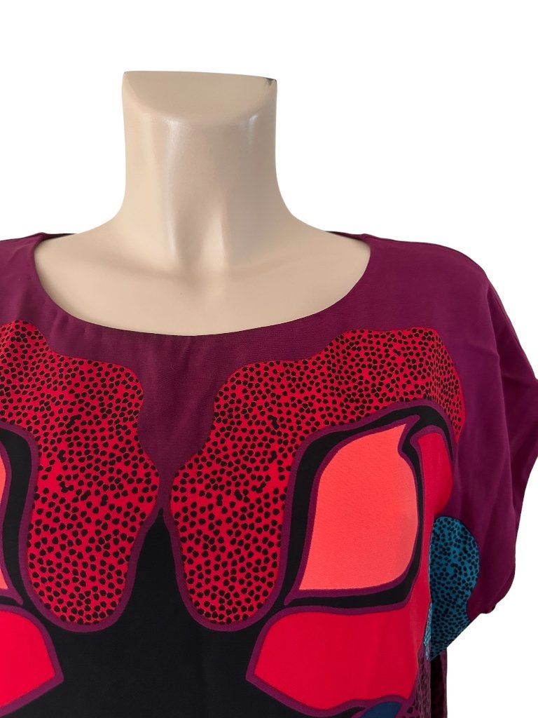 Diane von Furstenberg jurk M, Zwart, Ophalen of Verzenden, Zo goed als nieuw, Onder de knie