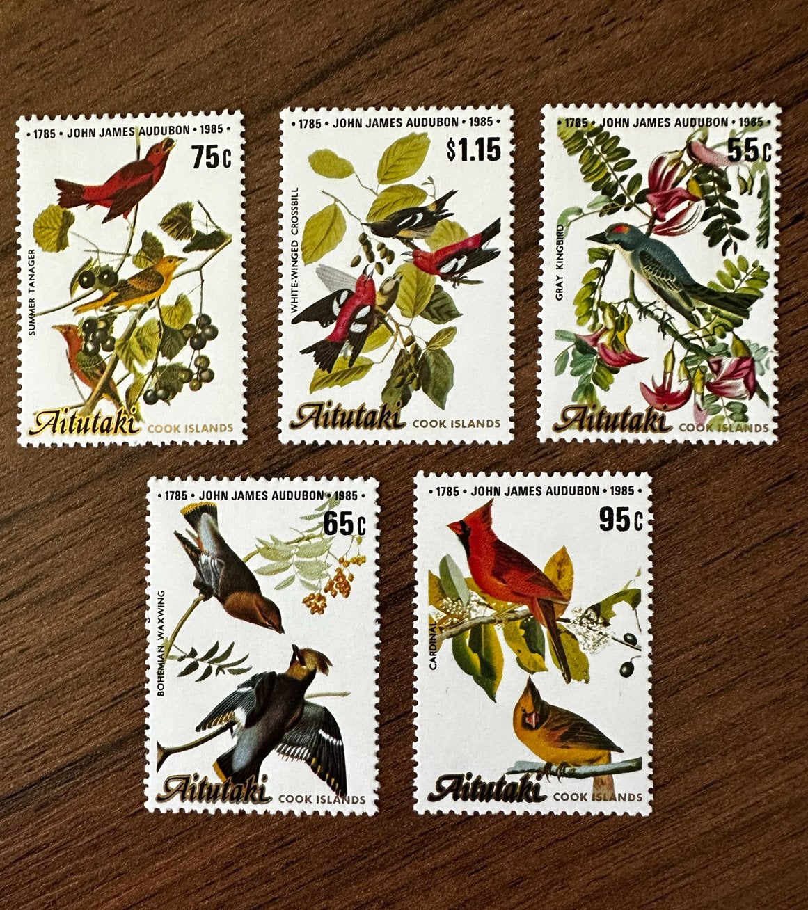 Aitutaki Cook Islands 1985 vogels postfris, Ophalen of Verzenden, Postfris