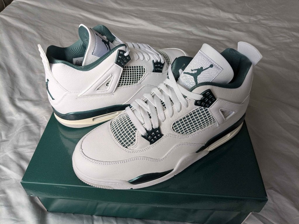 Air Jordan 4 Retro Oxidized Green Maat 45,5, Kleding | Heren, Schoenen, Overige kleuren, Verzenden, Nieuw, Sneakers of Gympen