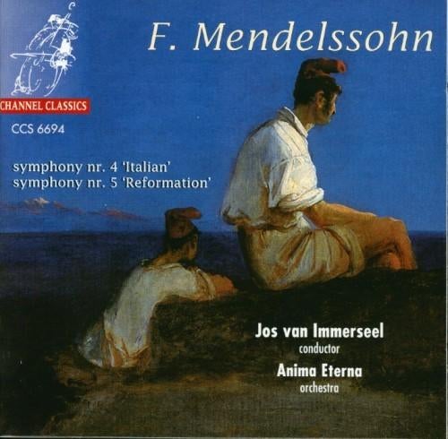 MENDELSSOHN Symphony nr. 4 & 5 CD IMMERSEEL CHANNEL ZGAN, Ophalen of Verzenden, Romantiek, Zo goed als nieuw, Orkest of Ballet