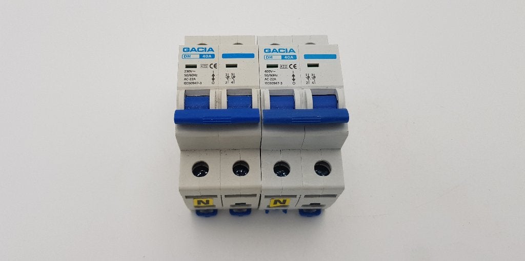 GACIA Groepenkast Hoofdschakelaar DH 40A 400V (2x), Gebruikt, Gacia, Onbekend, Ophalen of Verzenden