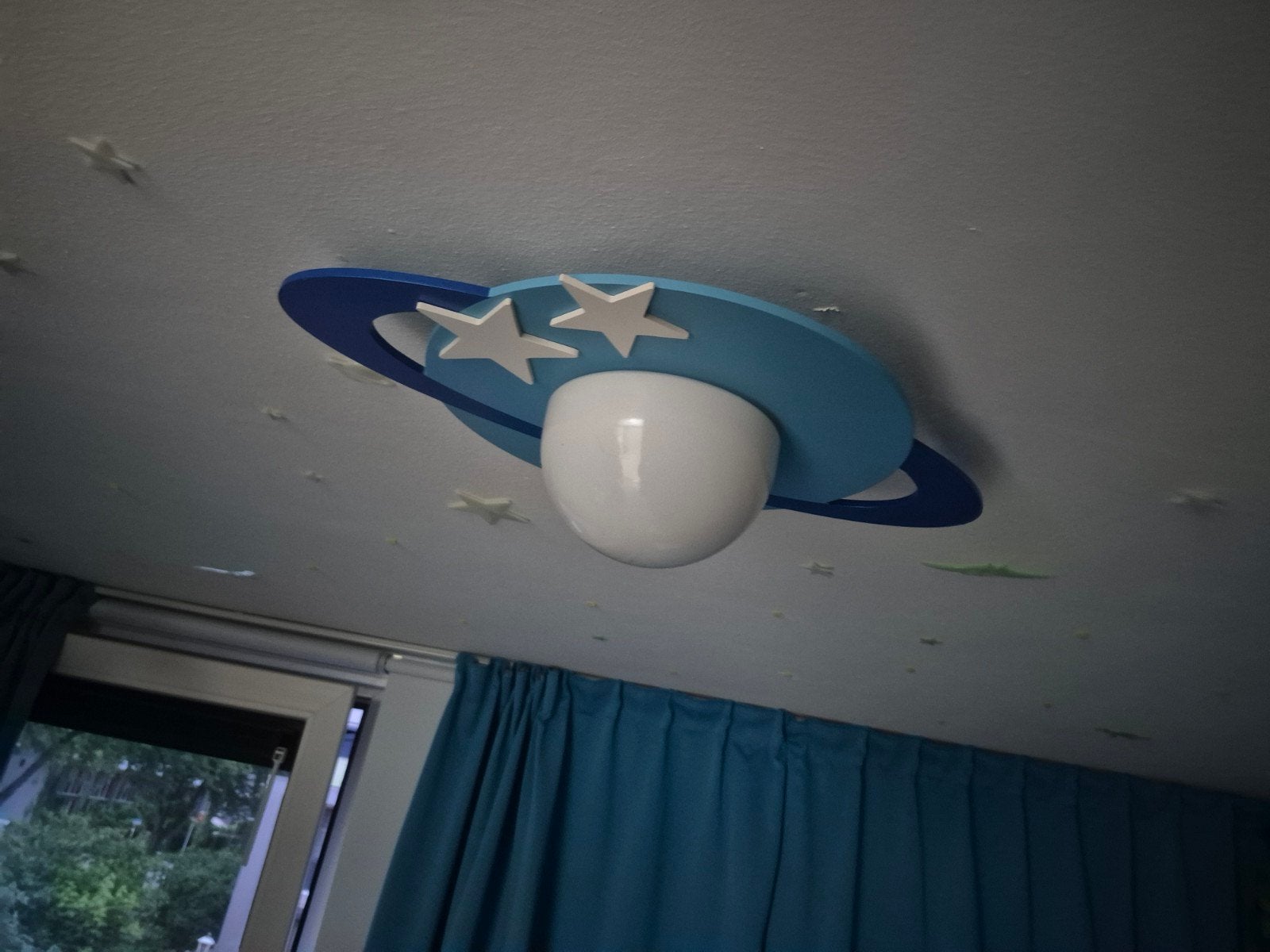 Philips Plafondlamp Kinderkamer Sterren Planeet, Ophalen of Verzenden, Zo goed als nieuw, Kunststof