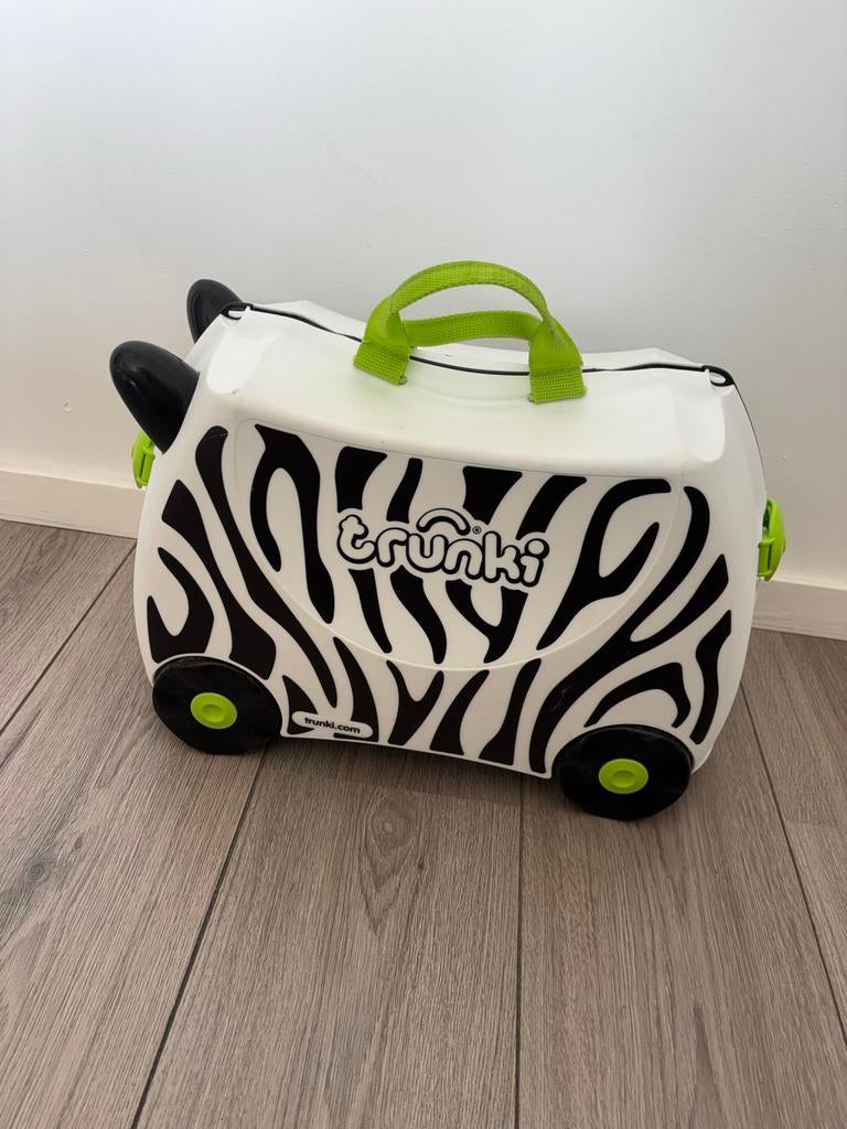 Trunki Zebra Kinderkoffer - Handige Rijdbare Koffer, Ophalen, Gebruikt