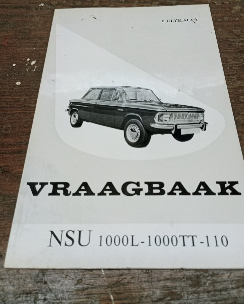 Vraagbaak NSU 1000 L _ 1000 TT _ 110, Ophalen, Gelezen, Overige merken
