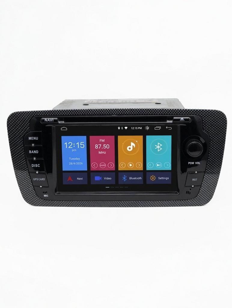 Seat Ibiza 6J Android 15 Radio Navigatie CarPlay DAB+, Ophalen of Verzenden, Nieuw
