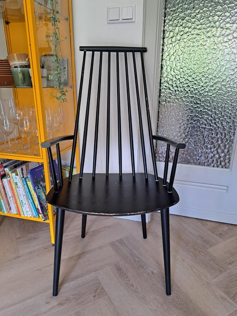 Hay J110 zwarte stoel, Huis en Inrichting, Stoelen, Ophalen, Gebruikt, Zwart, Eén