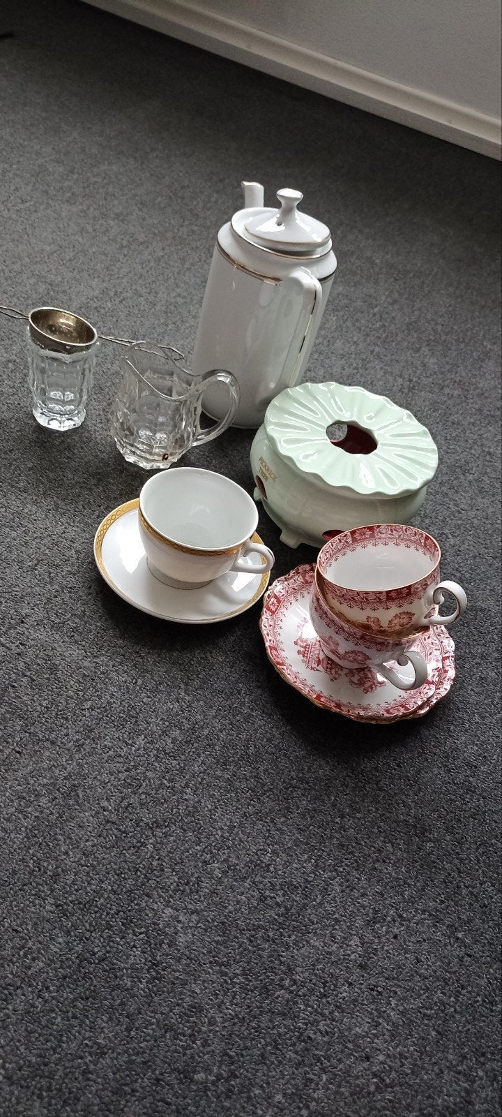 Koffiepot, kopjes, theelichtje en meer, Antiek en Kunst, Ophalen