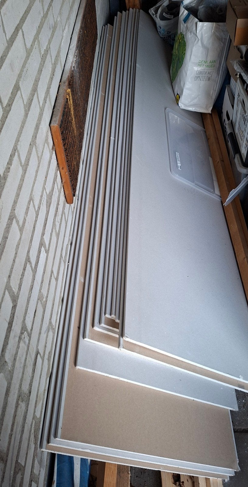 12 stuks Gyproc gipsplaat 260 x 60 cm 12,5 mm, Ophalen, Nieuw, Minder dan 20 mm