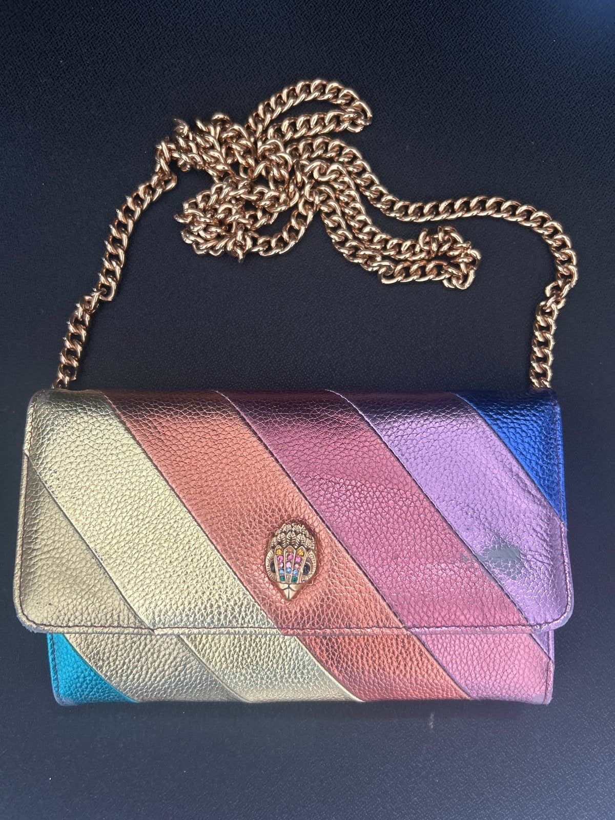Kurt Geiger Regenboog Schoudertasje, Ophalen of Verzenden, Gebruikt, Overige kleuren, Schoudertasje