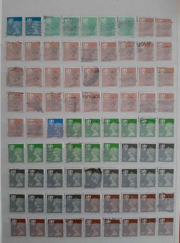 Schotland Nr. 8 Gestempeld 96 Postzegels, Ophalen, Gestempeld