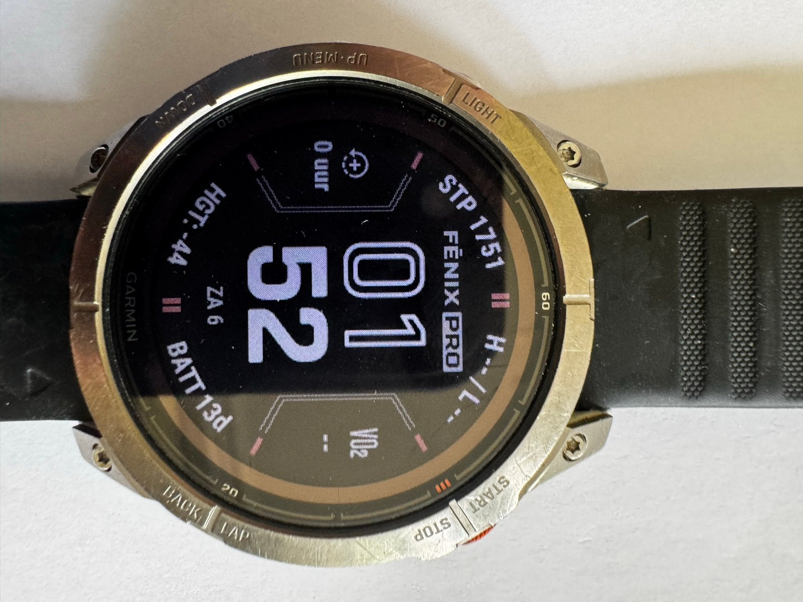 Garmin Fenix 7 Pro Sapphire Solar Titanium 47mm Multiband GP, Ophalen of Verzenden, Zo goed als nieuw, Waterdicht, GPS