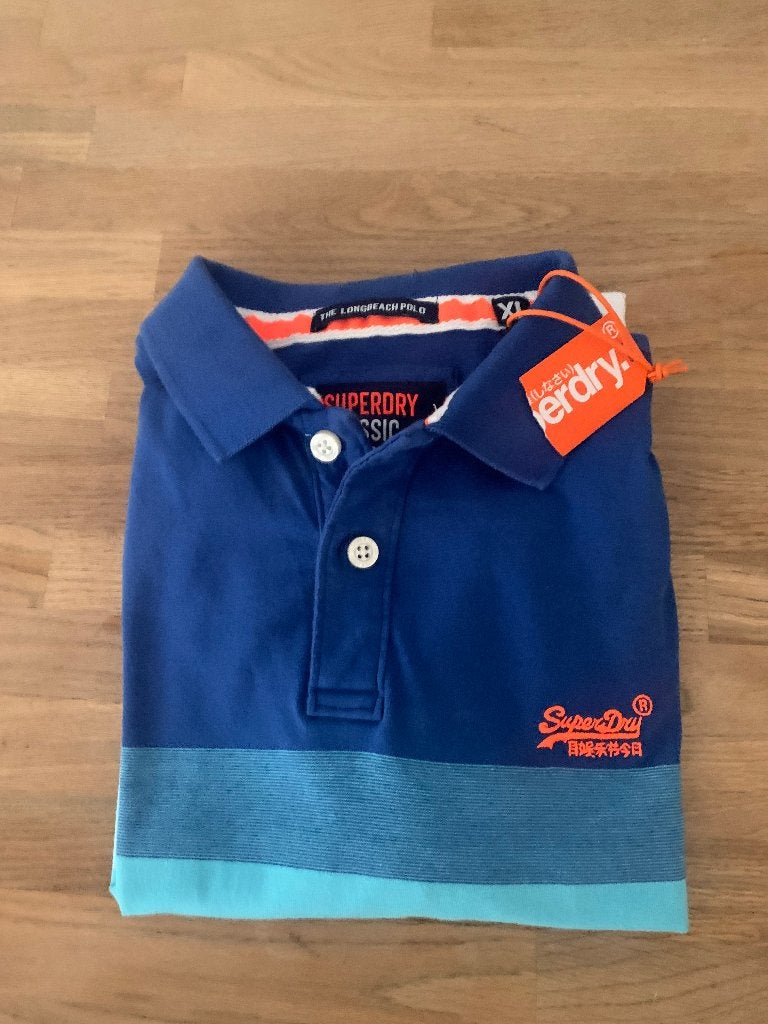 Nieuw polo Superdry maat XL, Blauw, Ophalen of Verzenden, Superdry, Maat 56/58 (XL)