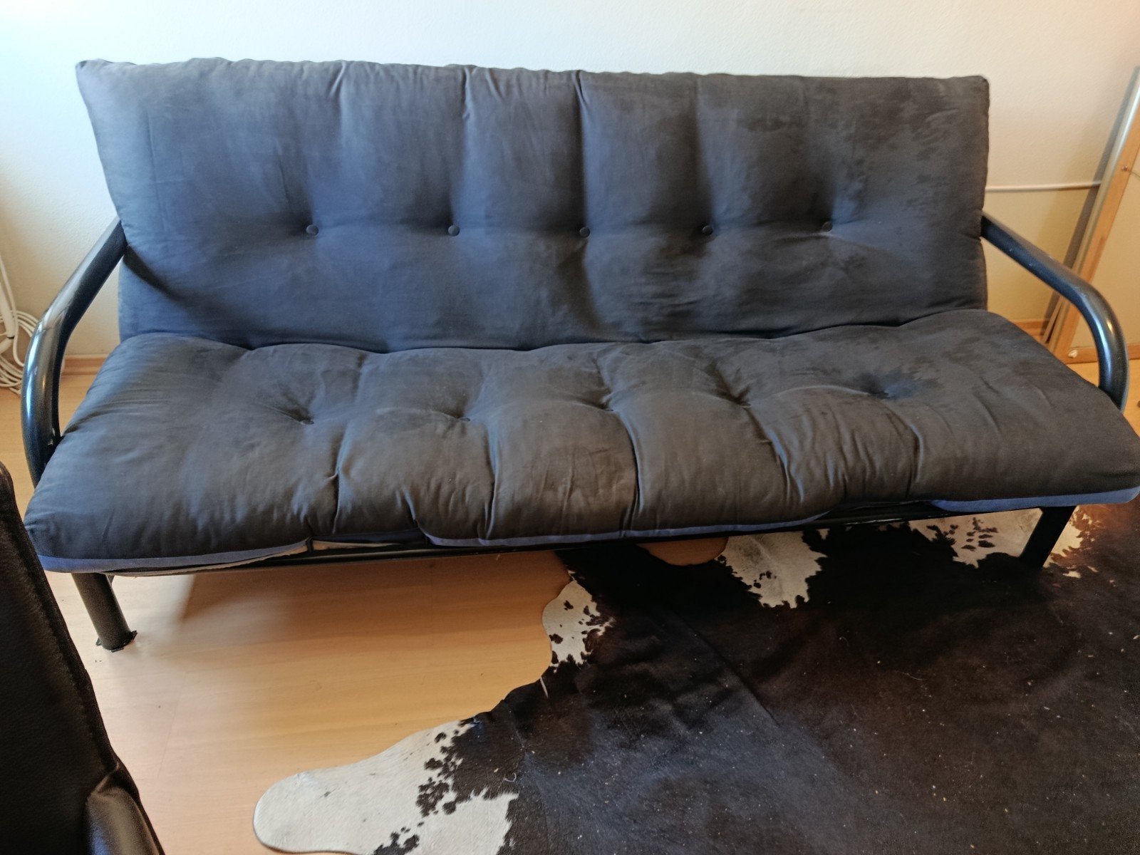 Bedbank ,degelijk, makkelijk,mooie futon., Huis en Inrichting, Ophalen, Meerkleurig, Tweepersoons, 140 cm