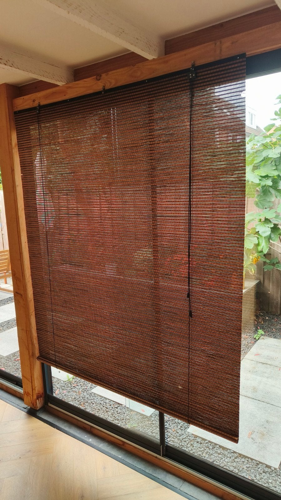 Jaloezieën van hout/bamboe 90x180 cm, Ophalen, Gebruikt, Jaloezie, Hout