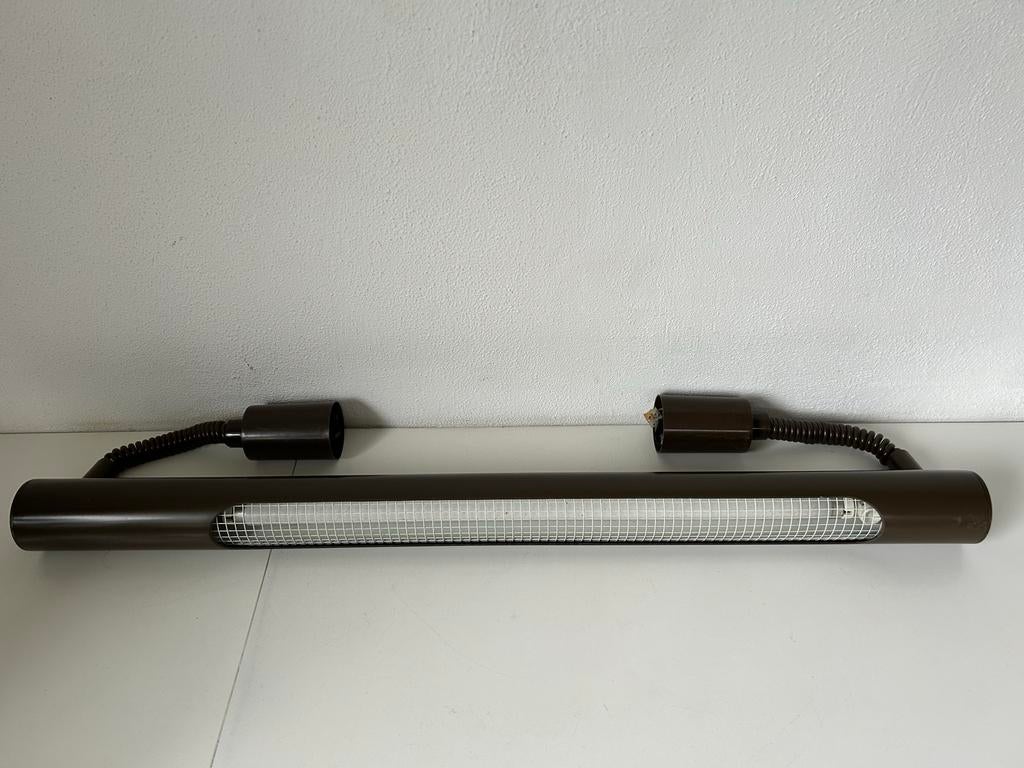 Vintage Bruine TL-Lamp met Flexibele Armen, Ophalen of Verzenden, Gebruikt