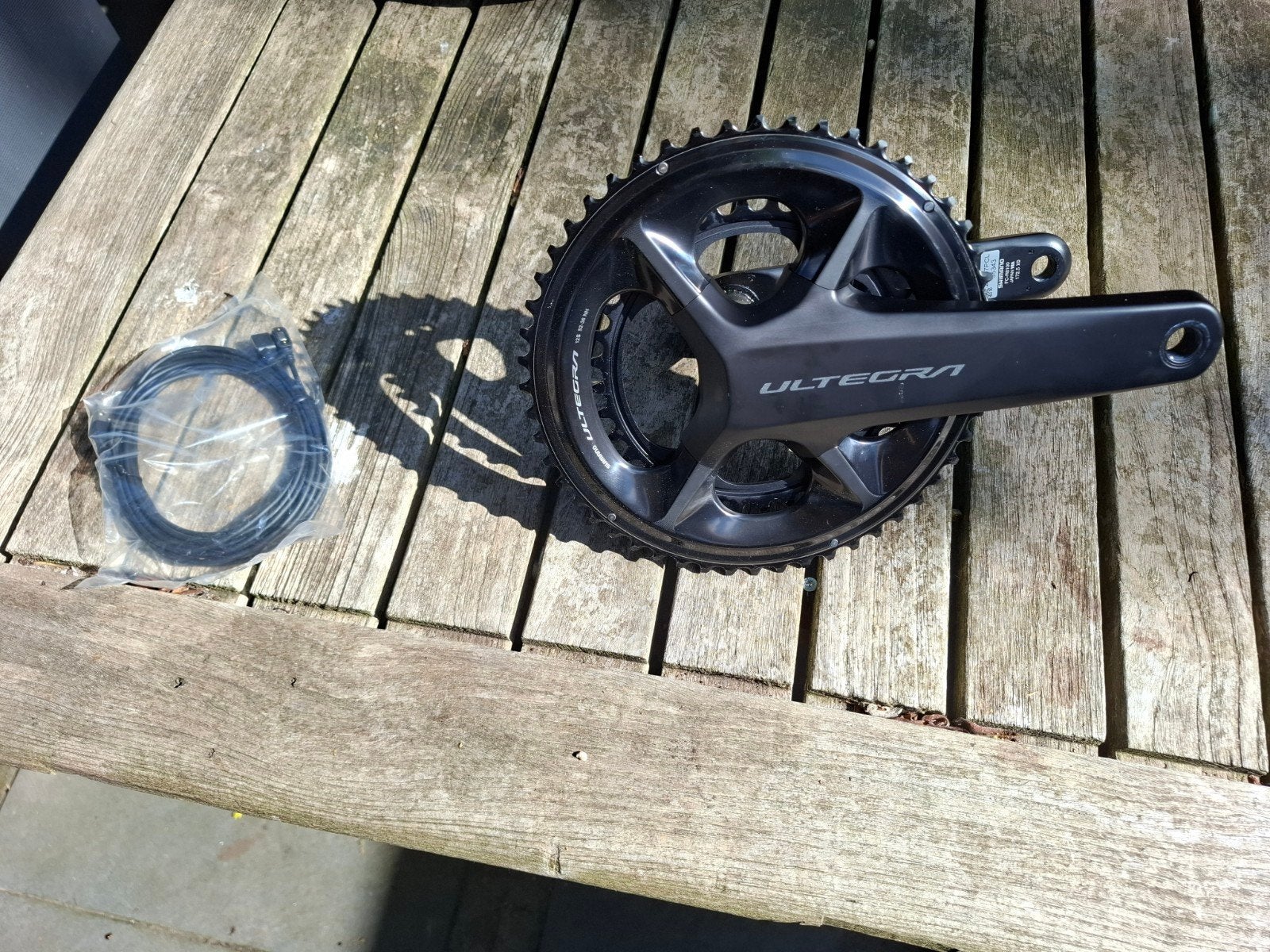 nieuwe shimano ultegra dubbele powermeter, Crankstel of Pedalen, Nieuw, Ophalen of Verzenden, Aluminium