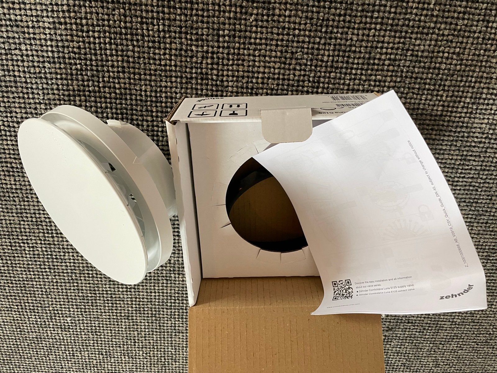 Zehnder ComfoValve Luna S125 Toevoerventiel Nieuw, Ophalen of Verzenden, Nieuw, Ventilator