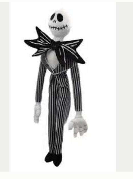Nightmare Before Christmas Jack Skellington knuffel (50cm), Ophalen of Verzenden, Overige figuren, Nieuw, Knuffel