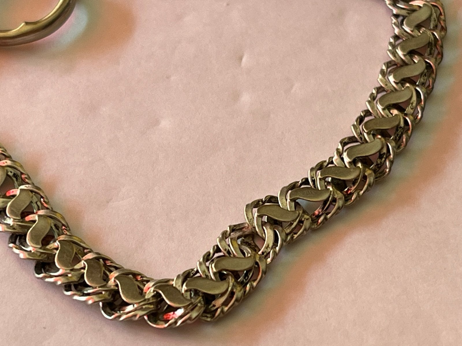Antieke Zilveren Horlogeketting - 27 cm, Verzenden, Zilver