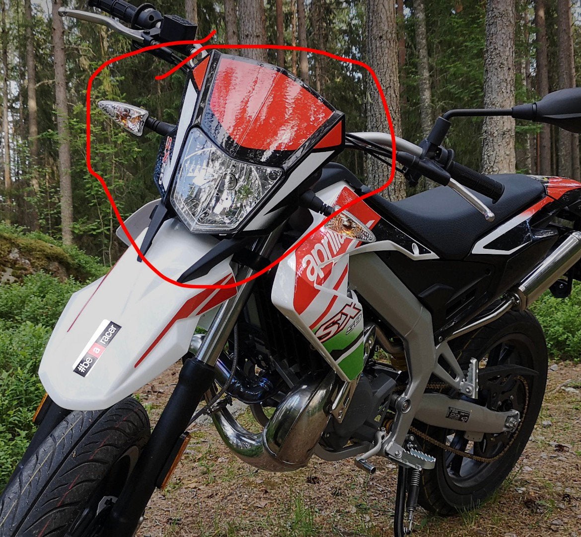 Gezocht aprilia sx50 koplamp+kap, Ophalen of Verzenden, Gebruikt, Koplamp