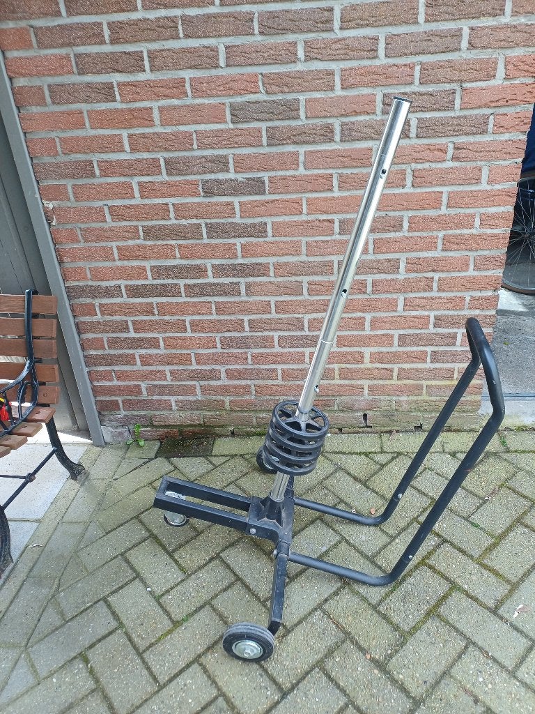Monzana Velgboom mobiel zwart aluminium tot 225mm, Ophalen, Nieuw