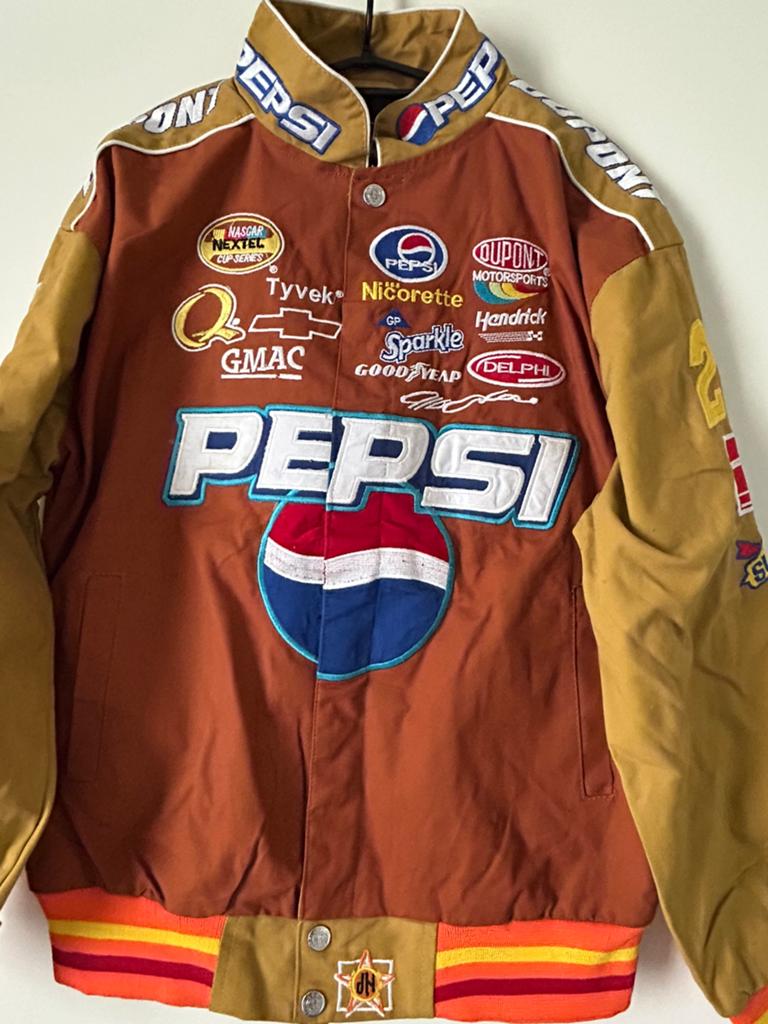 NASCAR jas maat M, Verzenden, Zo goed als nieuw, Maat 48/50 (M), Geel