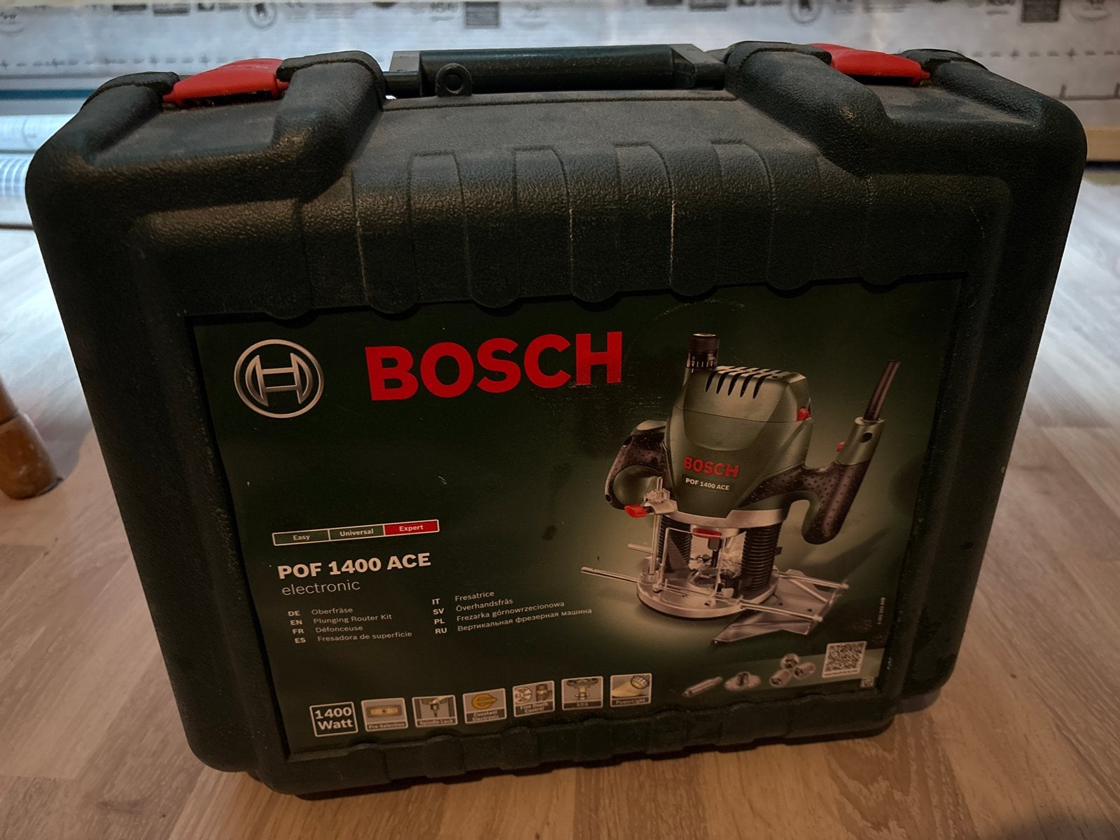 Bosch Bovenfrees POF 1400 ACE, Doe-het-zelf en Verbouw, Gereedschap | Freesmachines, Ophalen, Gebruikt, Elektrisch, Bovenfrees