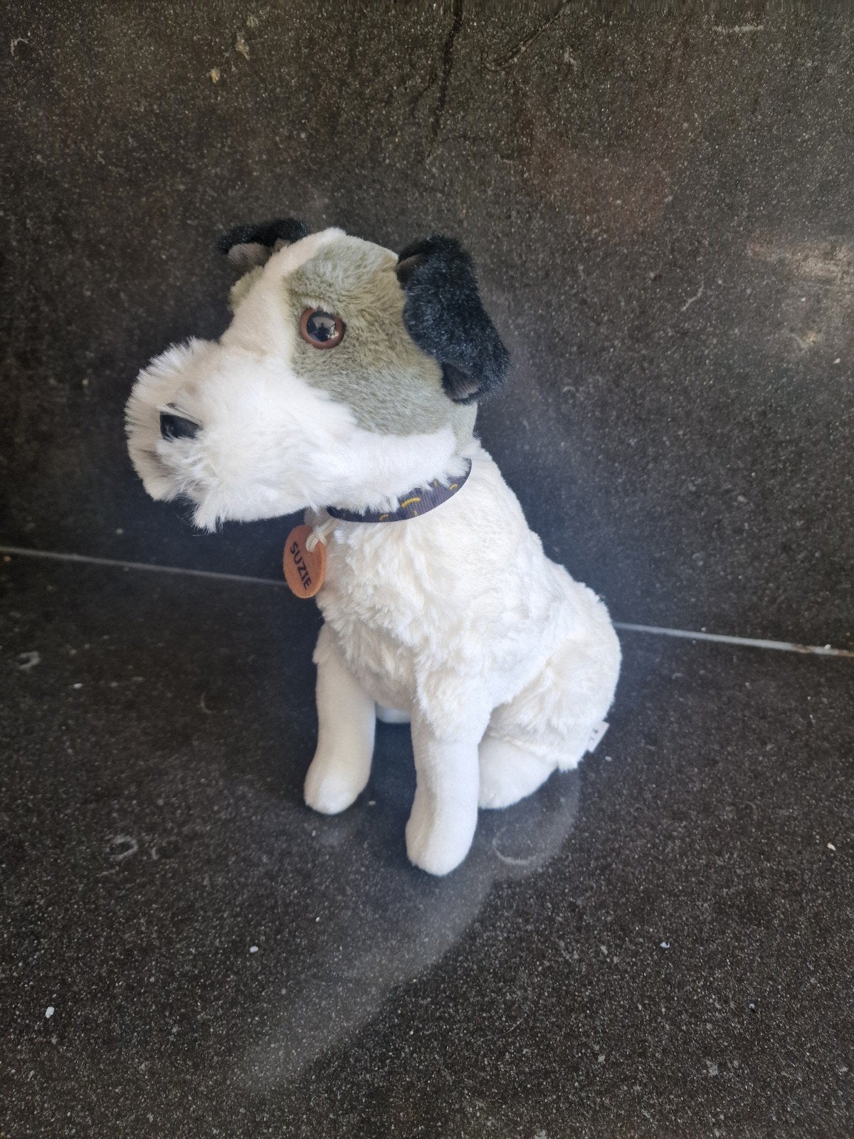 Schattige pluche fox terrier, Overige merken, Overige karakters, Zo goed als nieuw, Middelgroot (20 tot 80 cm)