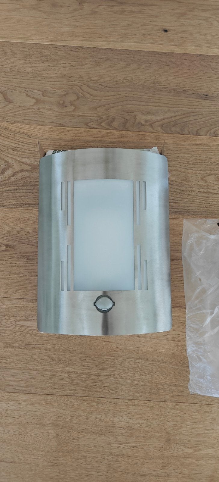 Buitenlamp Ranex PISA RVS met sensor, Minder dan 50 watt, Wandlamp, Nieuw, Ophalen of Verzenden