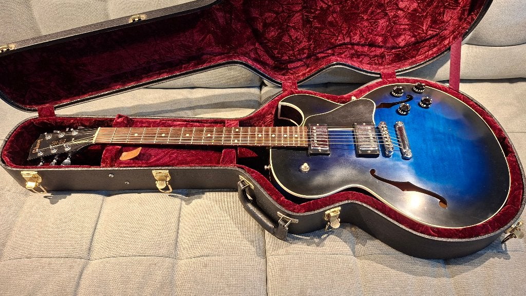 Gibson ES-135 Blueburst semi-hollow body, Muziek en Instrumenten, Snaarinstrumenten | Gitaren | Elektrisch, Ophalen, Zo goed als nieuw